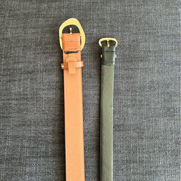 Mango leather belts set of 2 - Picture 2 of 4